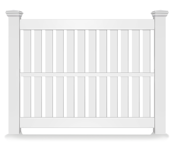 Semi-private vinyl fence