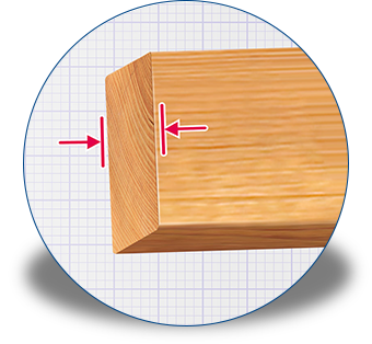Close up of wood fence rail