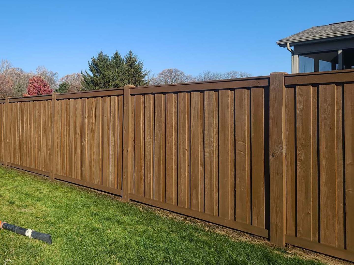 Fence stain and pre-stain contractor in Galveston Indiana and the surrounding area