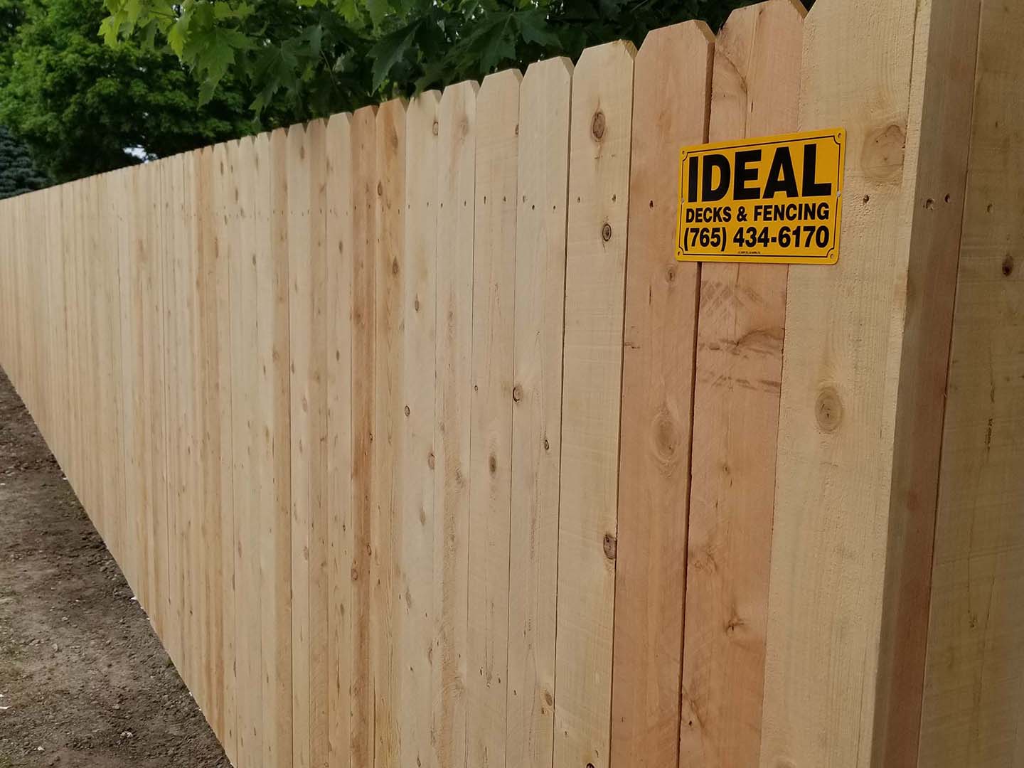 Wood Privacy Fence in Kokomo Indiana